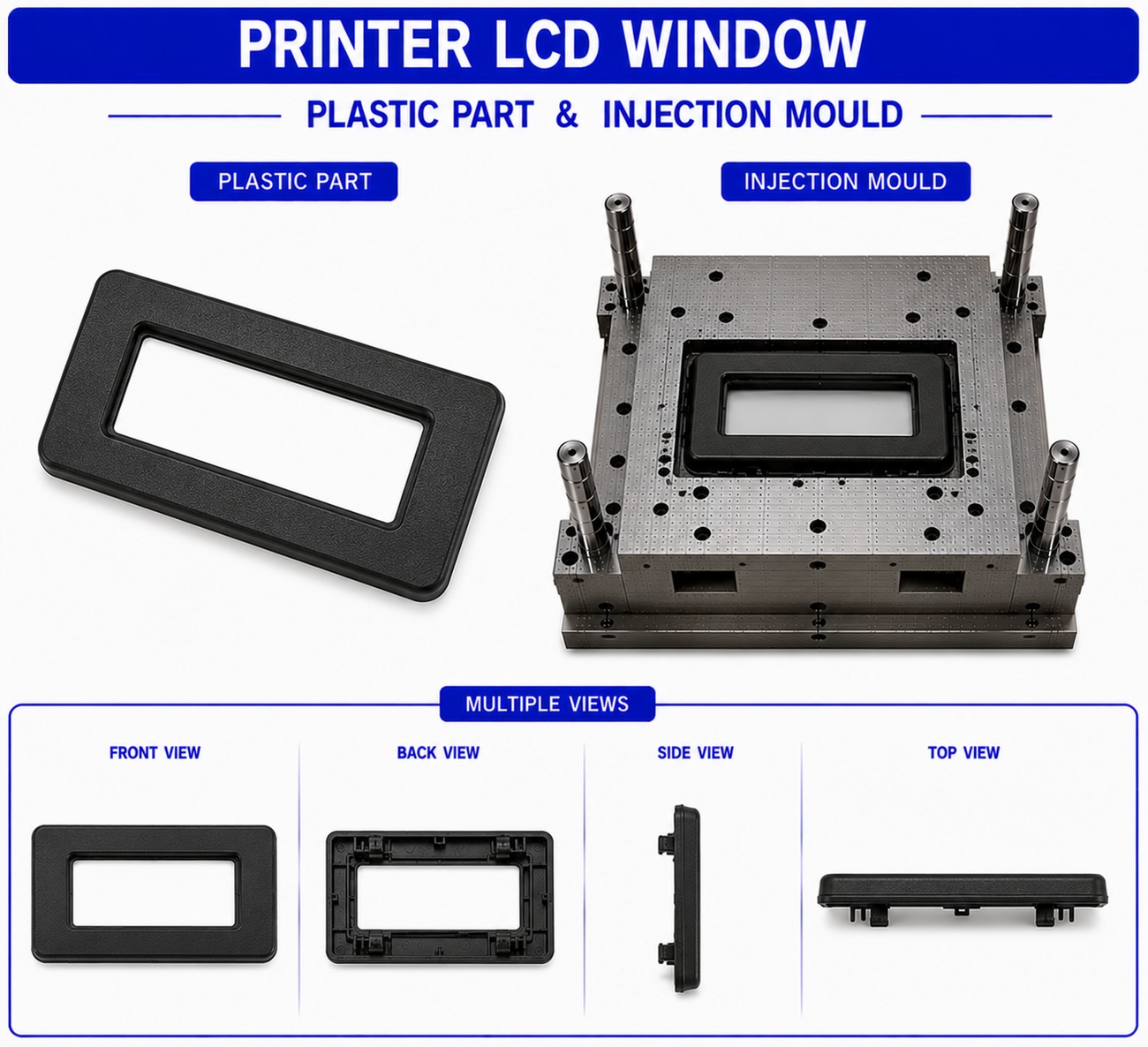 Printer Plastic LCD Window